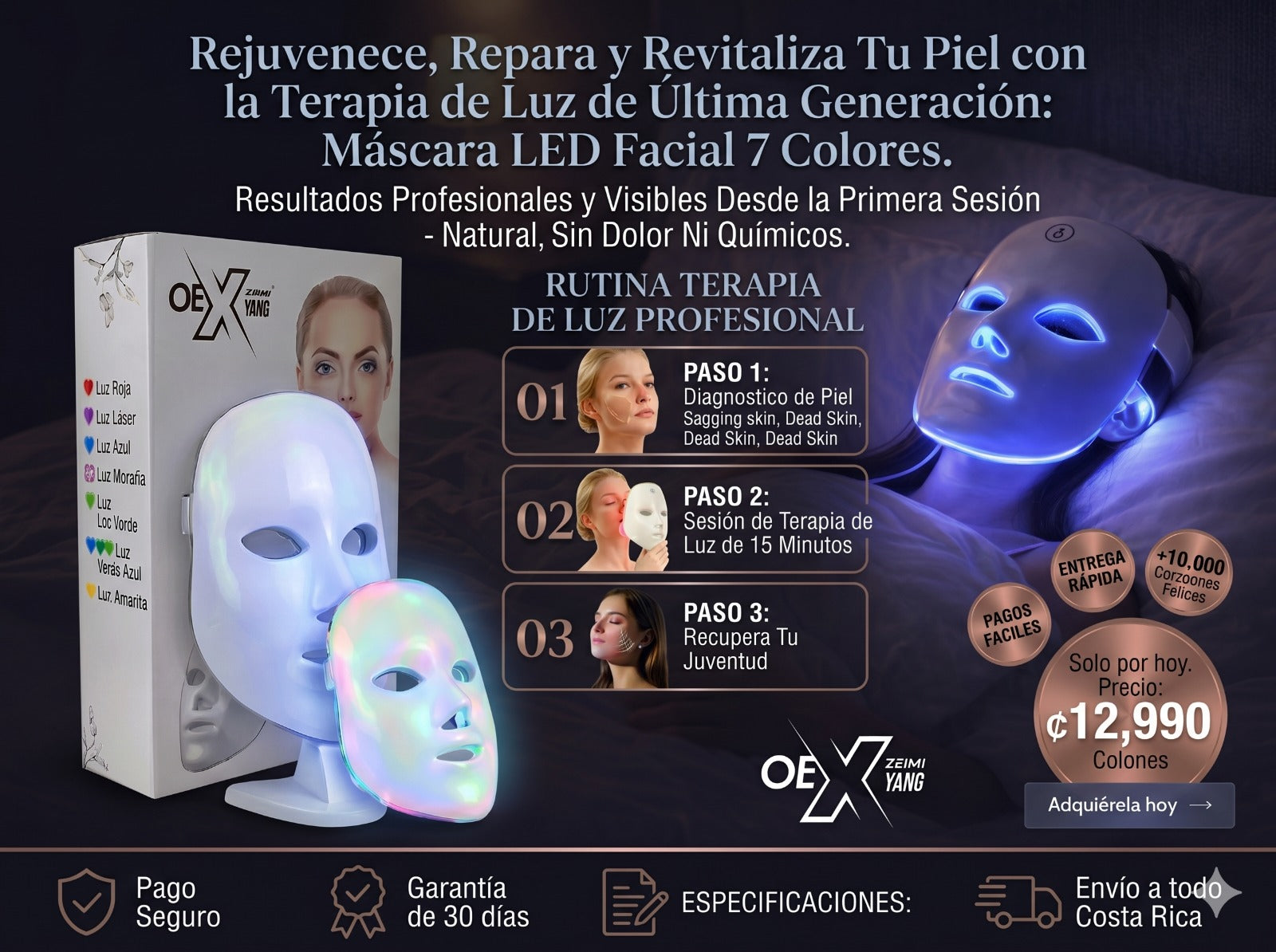 ZUMI MASCARA LED FOTOTERAPIA
